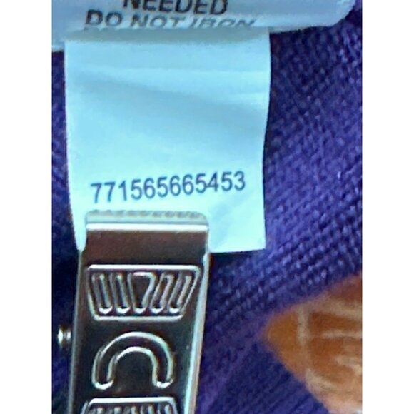 CCC Detailed Purple Sequined Long Sleeve 1990s Vintage Knit Cardigan Size Medium - Picture 7 of 8